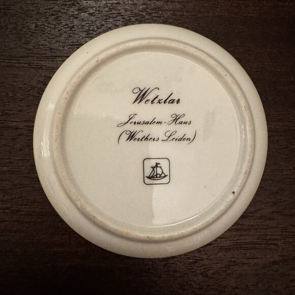 Vintage Wetzlar Germany Collectible Mini Plates Set of 3 German Souvenir Marked - Picture 7 of 10